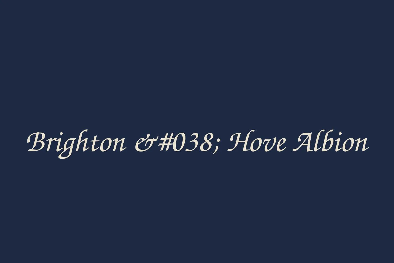 What are Brighton & Hove Albion - AllClubColors.com's colors?