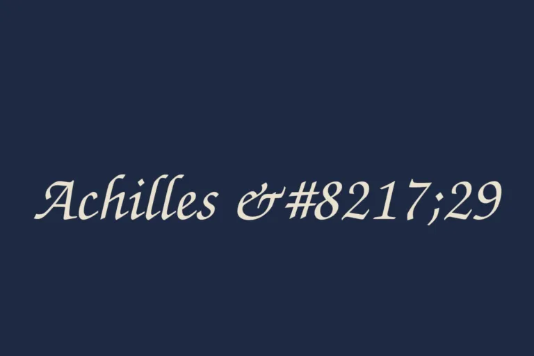 Achilles 29